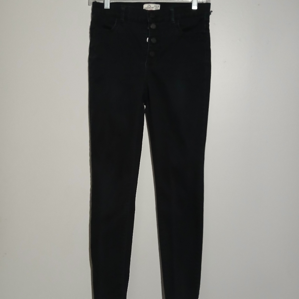 Jordache Girls Black Super Skinny Jeans Size 16 Slim. 27X27